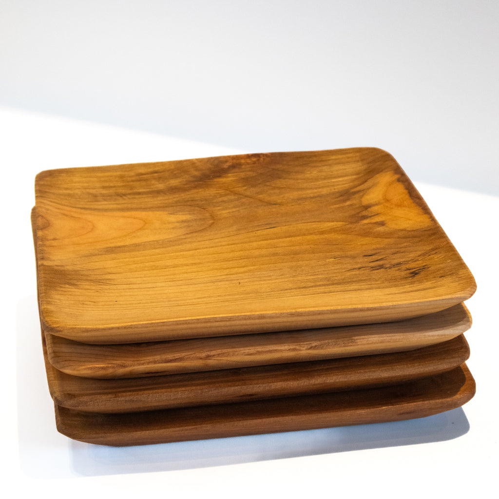 Set de platos de madera