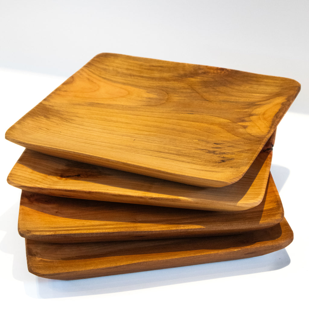 Set de platos de madera