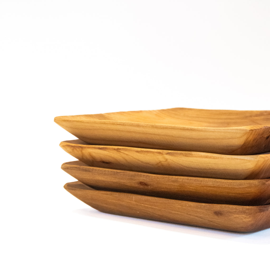 Set de platos de madera