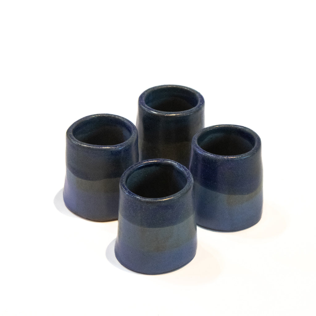 Set vasos ceramica gres