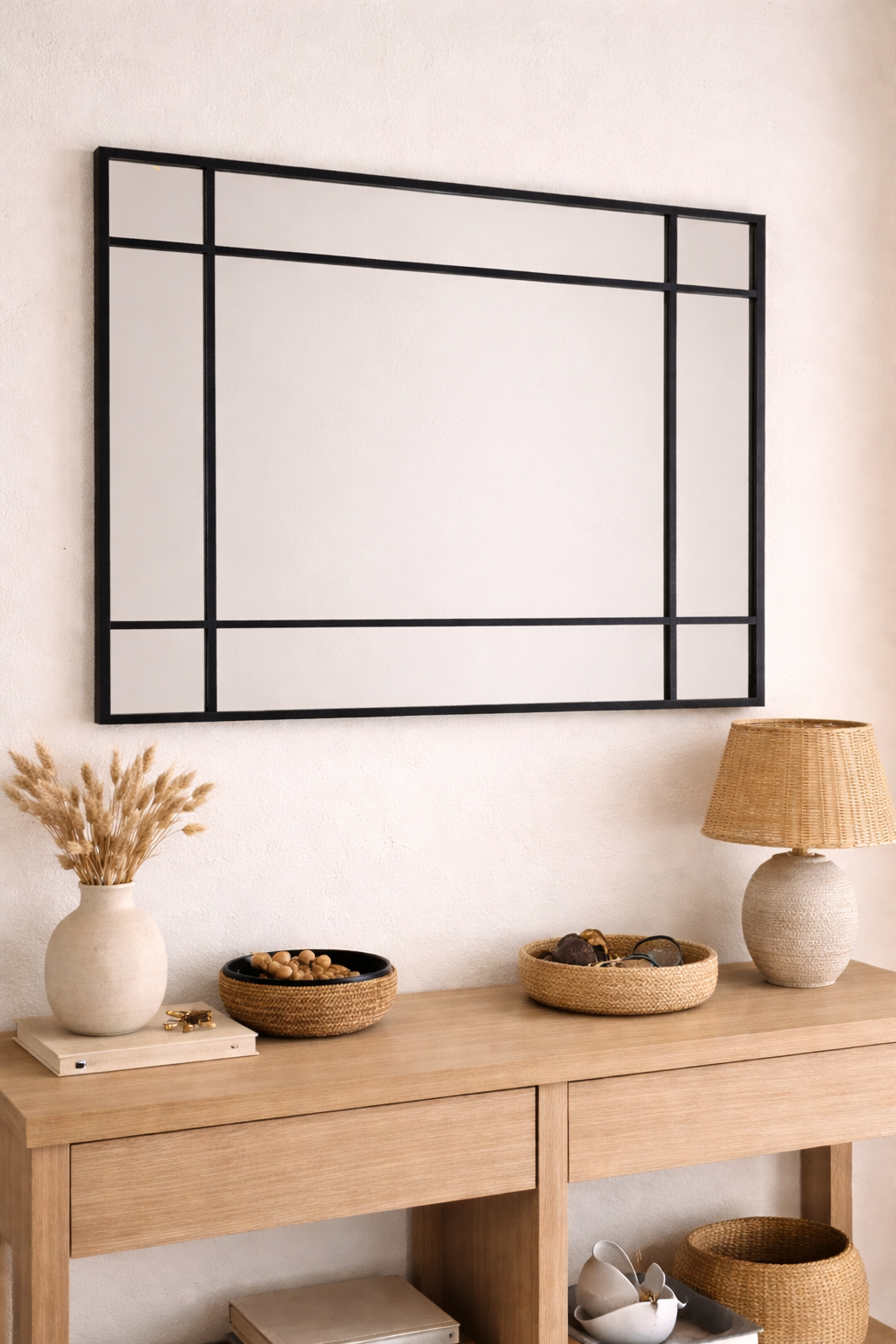 Espejo Rectangular borde negro