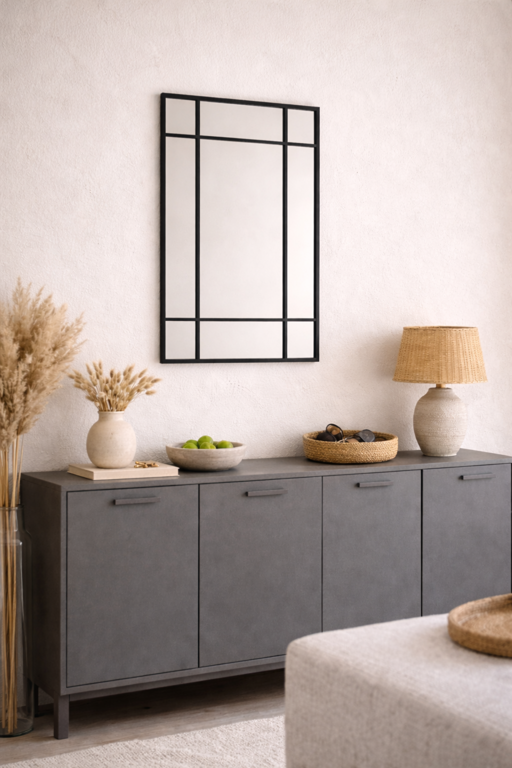 Espejo Rectangular borde negro
