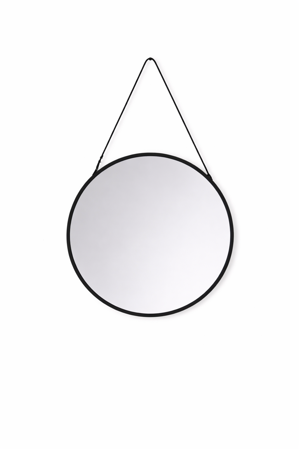 Espejo Circular borde negro